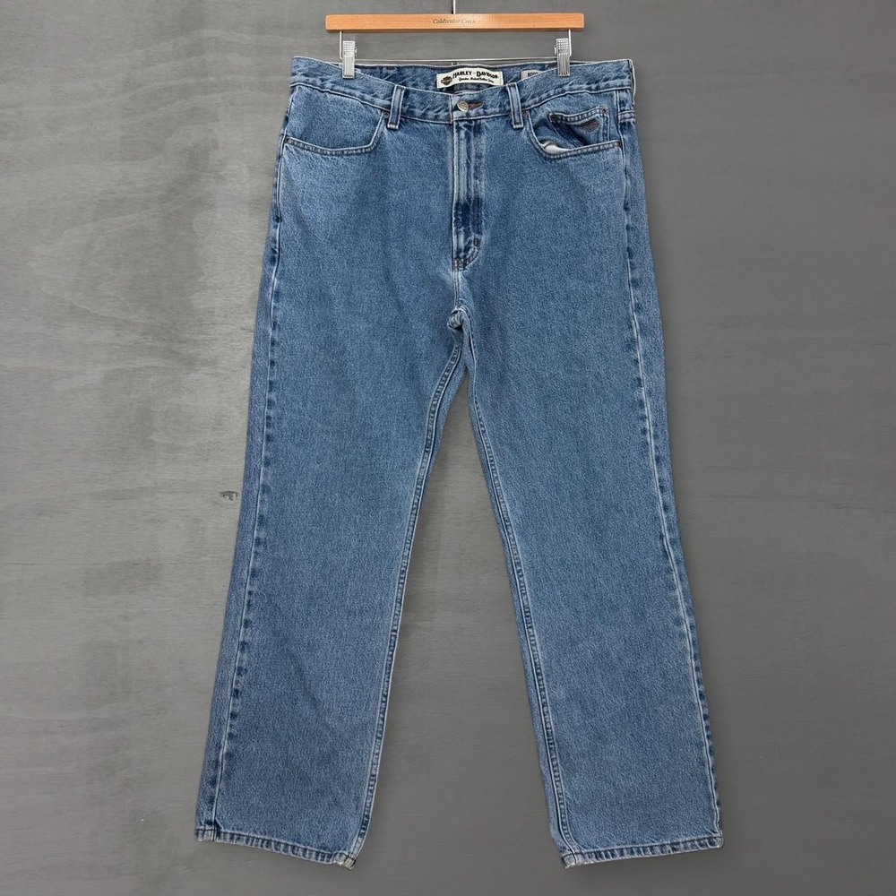 Harley Davidson Jeans Blue Boot Cut Denim MotorClothes 36 x 31